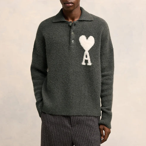 Ami Paris Ami de Coeur polo sweater